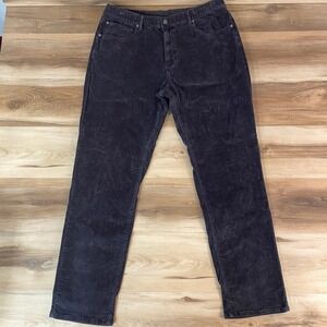 Bearbottom Corduroy Pants Dark Gray Mens XL 32 Inseam Elastic Waist